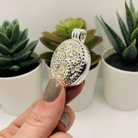 4 or 20 Pieces: Bright Silver Gear Aromatherapy Essential Oil Diffuser Lockets