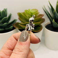 4, 20 or 50 Pieces: Silver Octopus Kraken Charms
