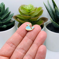 4, 20 or 50 Pieces: Small Blue and White Enamel Whale Charms