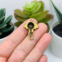 4, 20 or 50 Pieces: Bronze Tibetan Elephant Head Charms