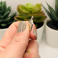 Silver House Charms, 16x12mm