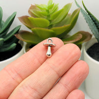 4, 20 or 50 Pieces: Tiny Silver Pacifier 3D Charms