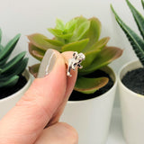 4, 20 or 50 Pieces: Silver T-Rex Dinosaur 3D Charms