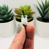 4 or 12 Pieces: White Boba Milk Tea 3D Charms