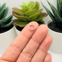 8mm, 21g, Antique Silver Split Double Jump Rings