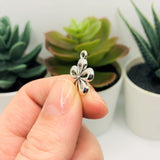 4, 20 or 50 Pieces: Silver Daisy Flower Charms