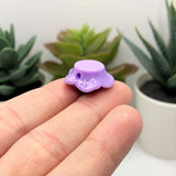 Purple Chunky Rose Flower Beads, 20x20mm