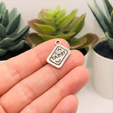 4, 20 or 50 Pieces: Silver Tarot Card Fortune Teller charms