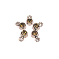 4, 20 or 50 Pieces: Small Yellow November Birthstone Rhinestone Charms