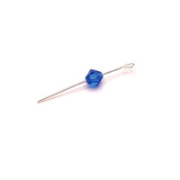 4, 20 or 50 Pieces: 6 mm Bicone Blue Imitation Crystal September Birthstone Beads