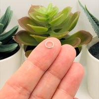 100, 500 or 1,000 Pieces: 6 mm Silver Plated Split Double Jump Rings