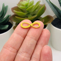 Gold Infinity Connector Charms, 23x8mm