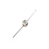 4, 20 or 50 Pieces: Small Silver Evil Eye Spacer Beads