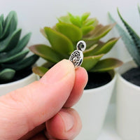 4, 20 or 50 Pieces: Small Silver Scroll Embellishment Charms