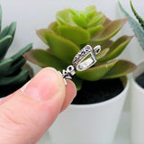 4, 20 or 50 Pieces: Silver Cowboy Spur 3D Charms
