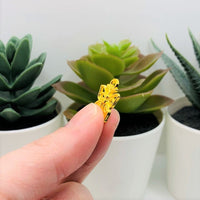 4, 20 or 50 Pieces: Yellow Gold Butterfly Charms