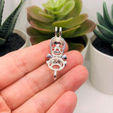 4 or 20 Pieces: Silver Plated Skull and Crossbones Bead Diffuser Lockets
