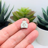 4, 20 or 50 Pieces: Silver Red Cross RN Nurse Hat Charms