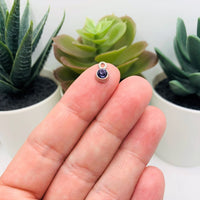 4, 20 or 50 Pieces: Small Purple February Birthstone Rhinestone Charms