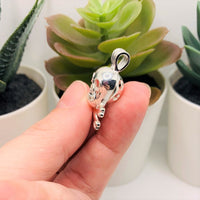 4 or 20 Pieces: Silver Plated Skull and Crossbones Bead Diffuser Lockets