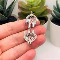 4 or 20 Pieces: Silver Plated Elephant Bead Diffuser Lockets