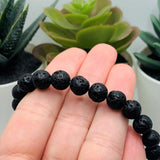 6 mm Black Lava Stone Diffuser Beads