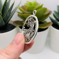 4, 20 or 50 Pieces: Large Silver Chinese Dragon Pendants