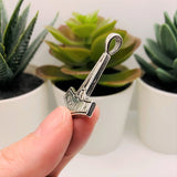 Silver Mjolnir Thor Hammer 3D Charms, 37x25mm