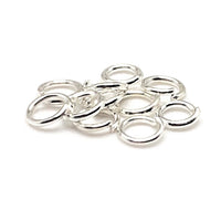 100, 500 or 1,000 Pieces: 4 mm Silver Plated Open Jump Rings, 21g