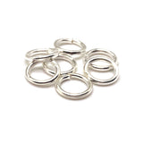 7mm, 18g, Silver Plated Open Jump Rings